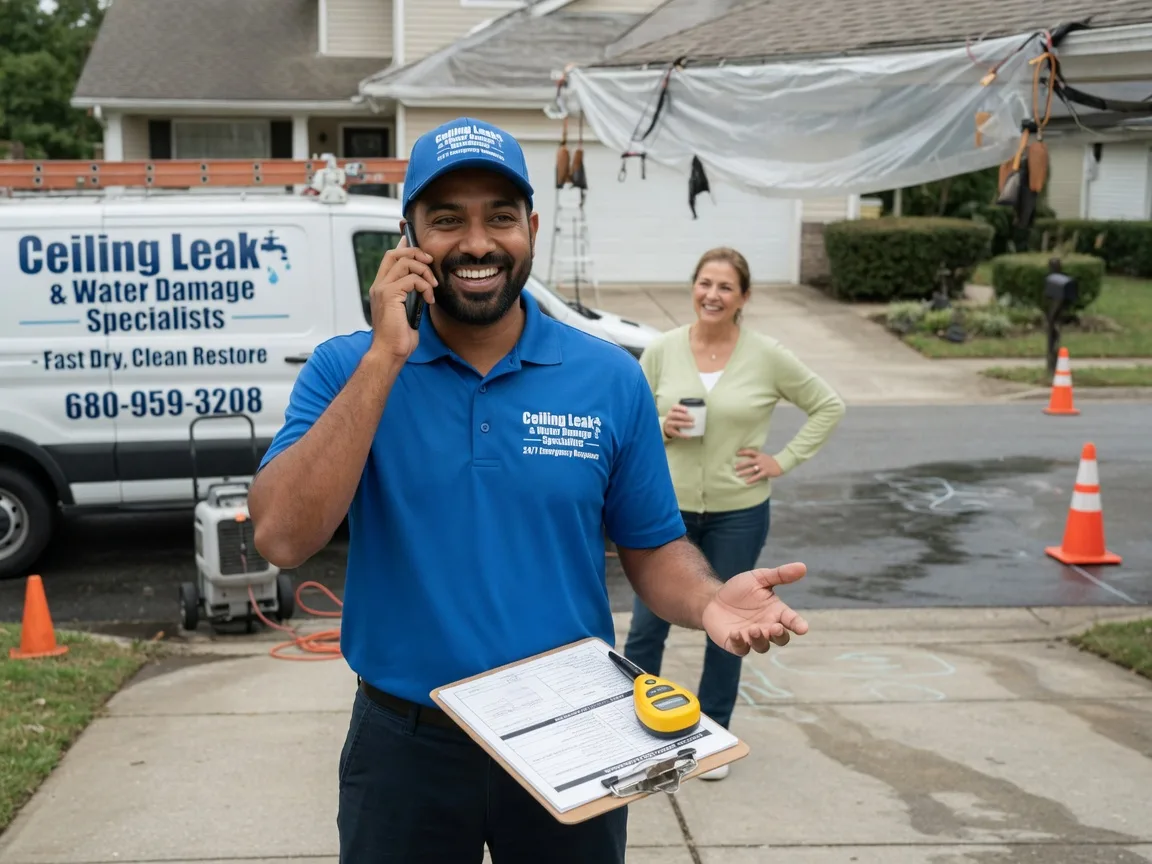 Ceiling Leak Cleanup Wake Forest, NC FAQs